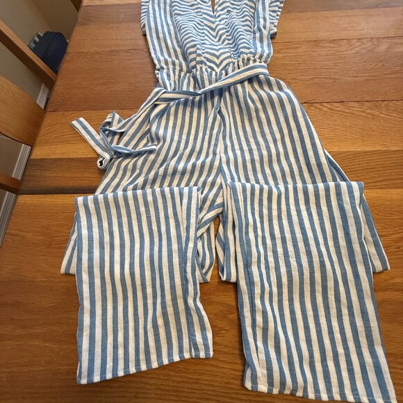 Striped jumpsuit - Picture 2 of 5